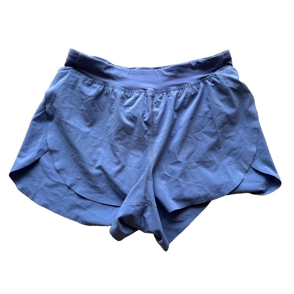 Lululemon Find Your Pace Shorts Periwinkle Blue High Rise Smocked Running Small